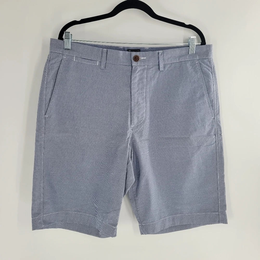 J CREW CLUB Mens‎ Blue White Shorts Size 35